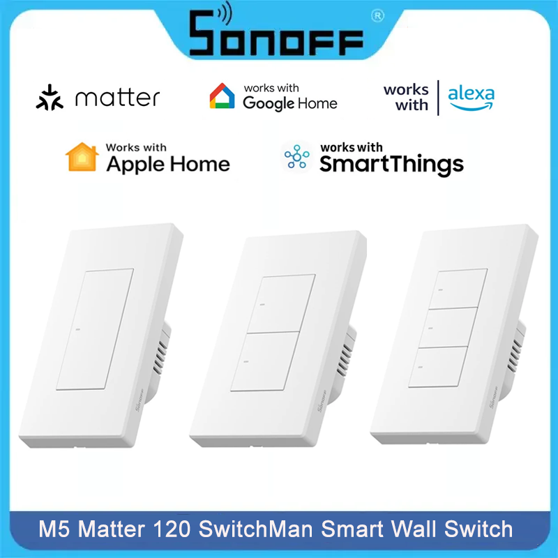 Sonoff - Saklar Dinding Pintar SONOFF M5 Matter