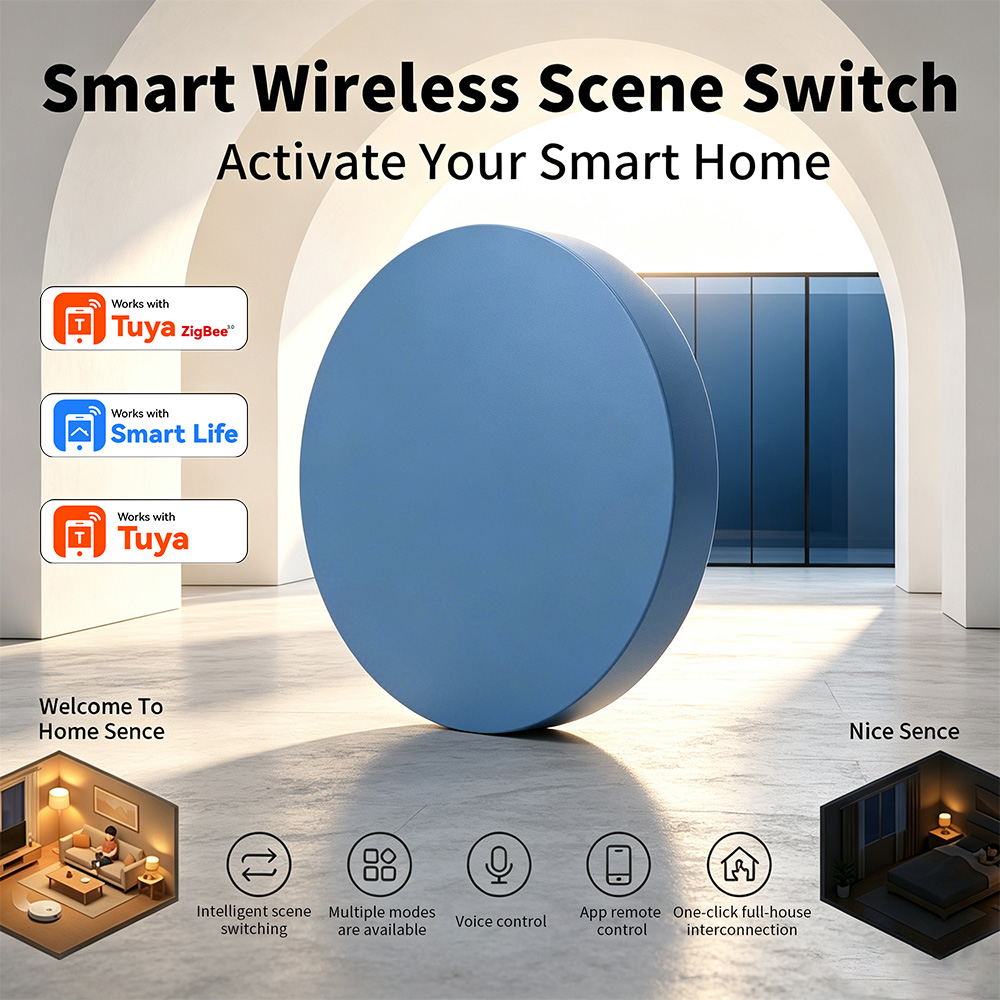 Smart Relay Tuya - Tombol Pintar Zigbee untuk Pengaturan Adegan,