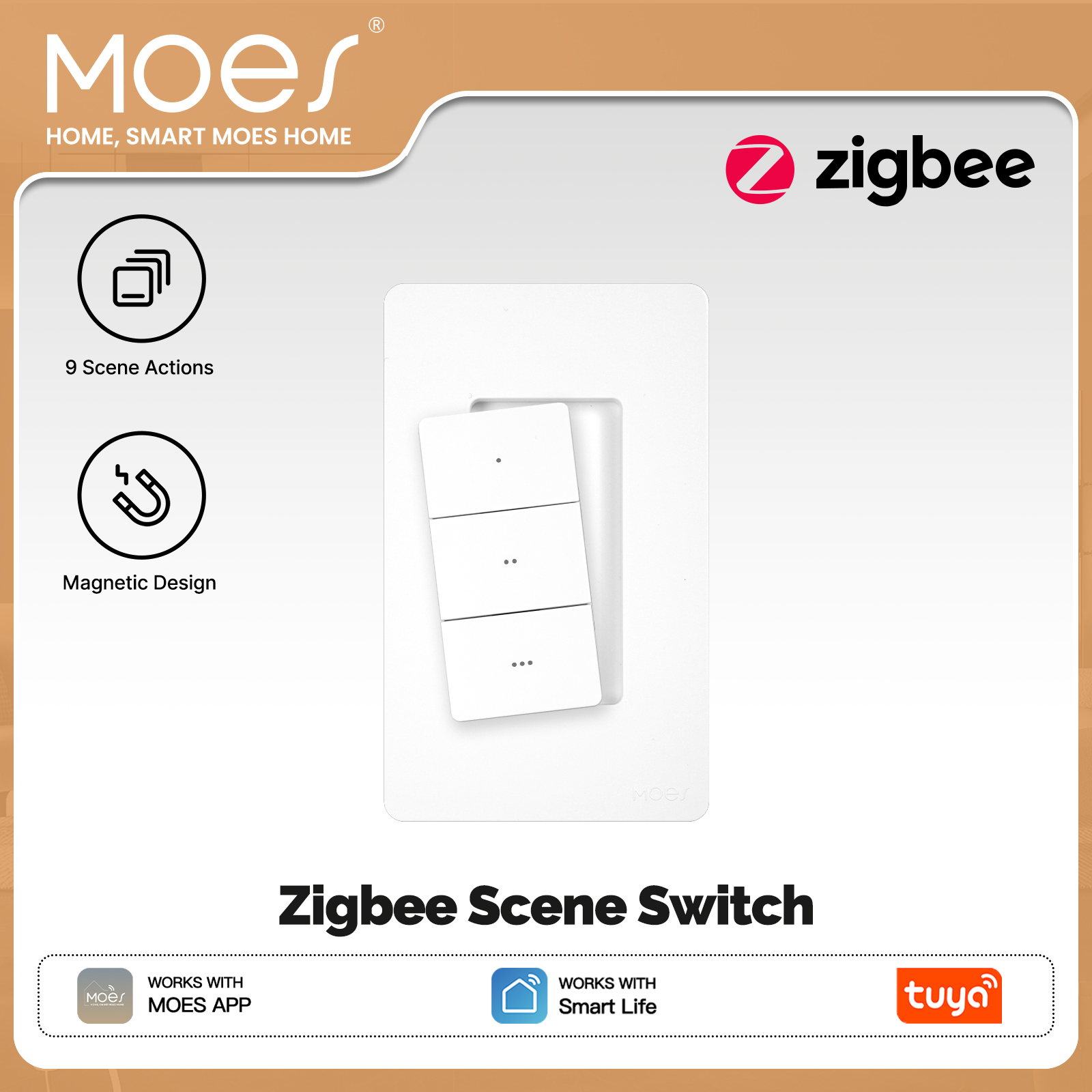 MOES Tuya Zigbee Smart Wireles - Smart Relay Tuya ulasan dan harga