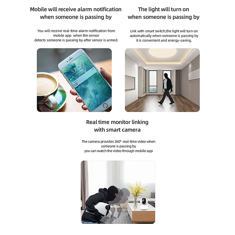 Sensor Gerak PIR Cerdas WiFi Z - Home Assistant Tuya ulasan dan harga