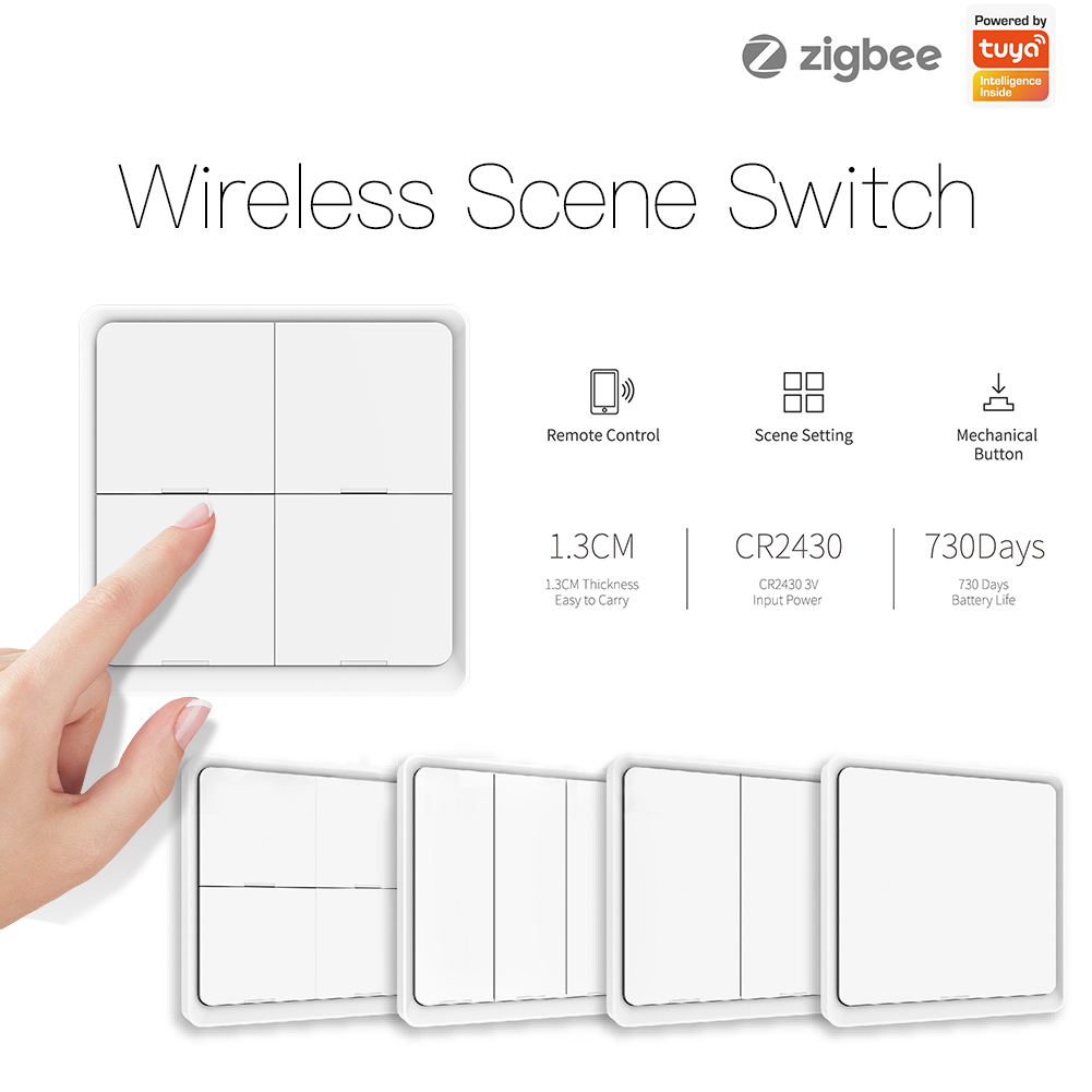 MOES 4 Gang Tuya ZigBee Nirkab - Sonoff Basic ulasan dan harga