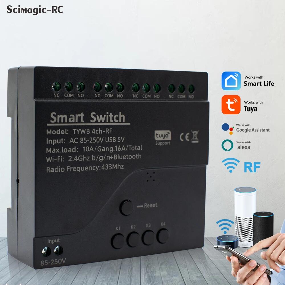 Tuya AC 85-250V 4 Saluran Wifi - Sonoff Mini R4 ulasan dan harga